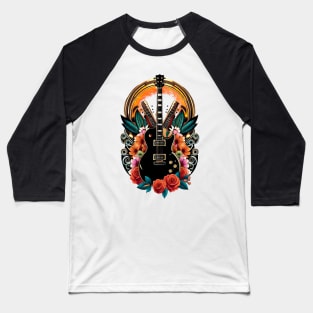 Electric guitar tattoo style 13 Baseball T-Shirt